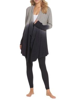 BAREFOOT DREAMS Bamboo Chic Lite Ombre Cardigan Sweater S/M